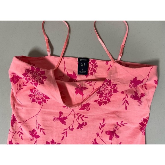 Gap Pink Floral Graphic Shelf-Bra Tank Top Cami Camisole Shirt Size S 🌸 #gap - Picture 5 of 5